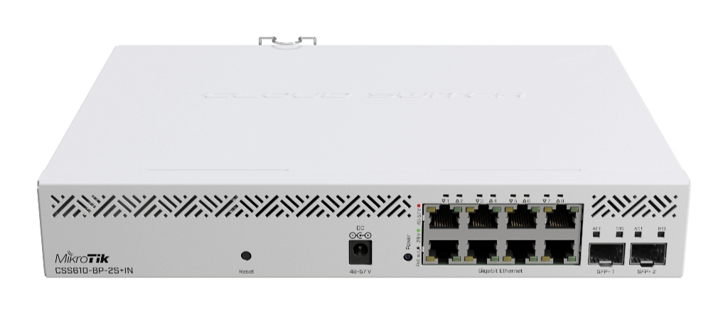 CSS610-8P-2S+IN-MikroTik CSS610-8P-2S+IN 8 Port Gigabit PoE Switch