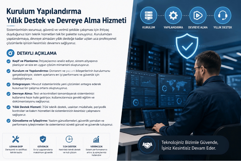 DESTEK-WifiAnten Kurulum, Yapılandırma, Yıllık ve Devreye Alma Hizmeti (DESTEK)