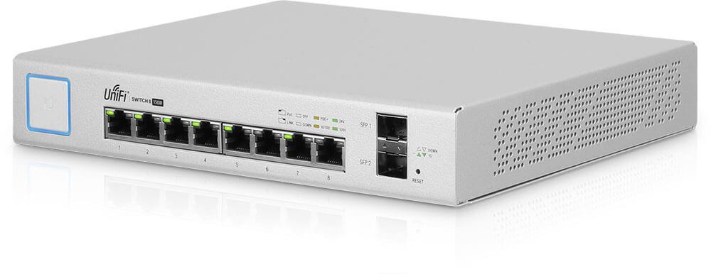 US-8-150W-Unifi Ubnt US-8-150W UniFi Switch 8 Port 150W PoE+ Layer3 Switch 