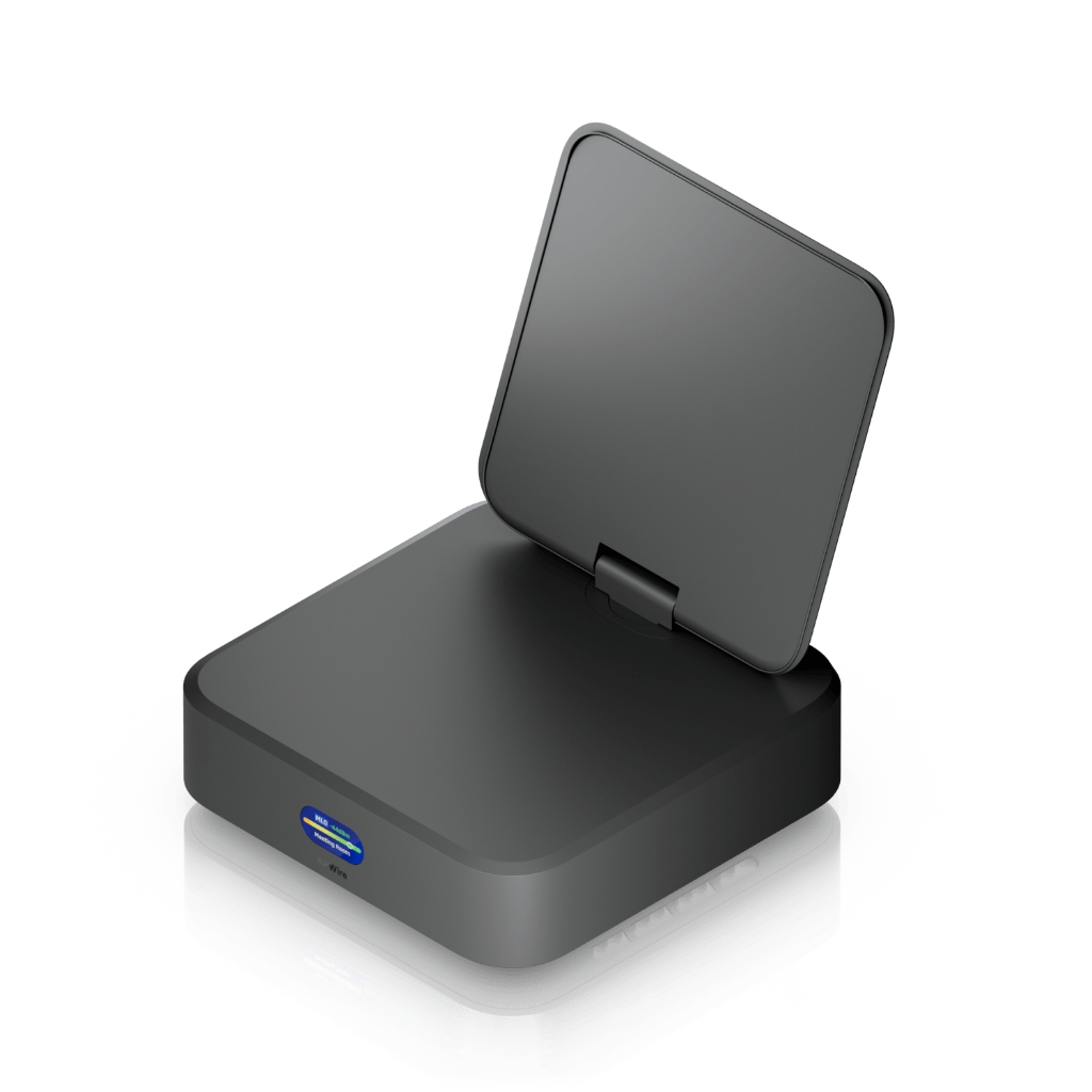 U-AirWire-UBNT UniFi AirWire (U-AirWire) WiFi 7 STR MLO USB-C Alıcı Adaptör | 5 GbE (USB 3.2 Gen2), 4× Spatial Stream, Spektrum Analizi, 0.96” Ekran