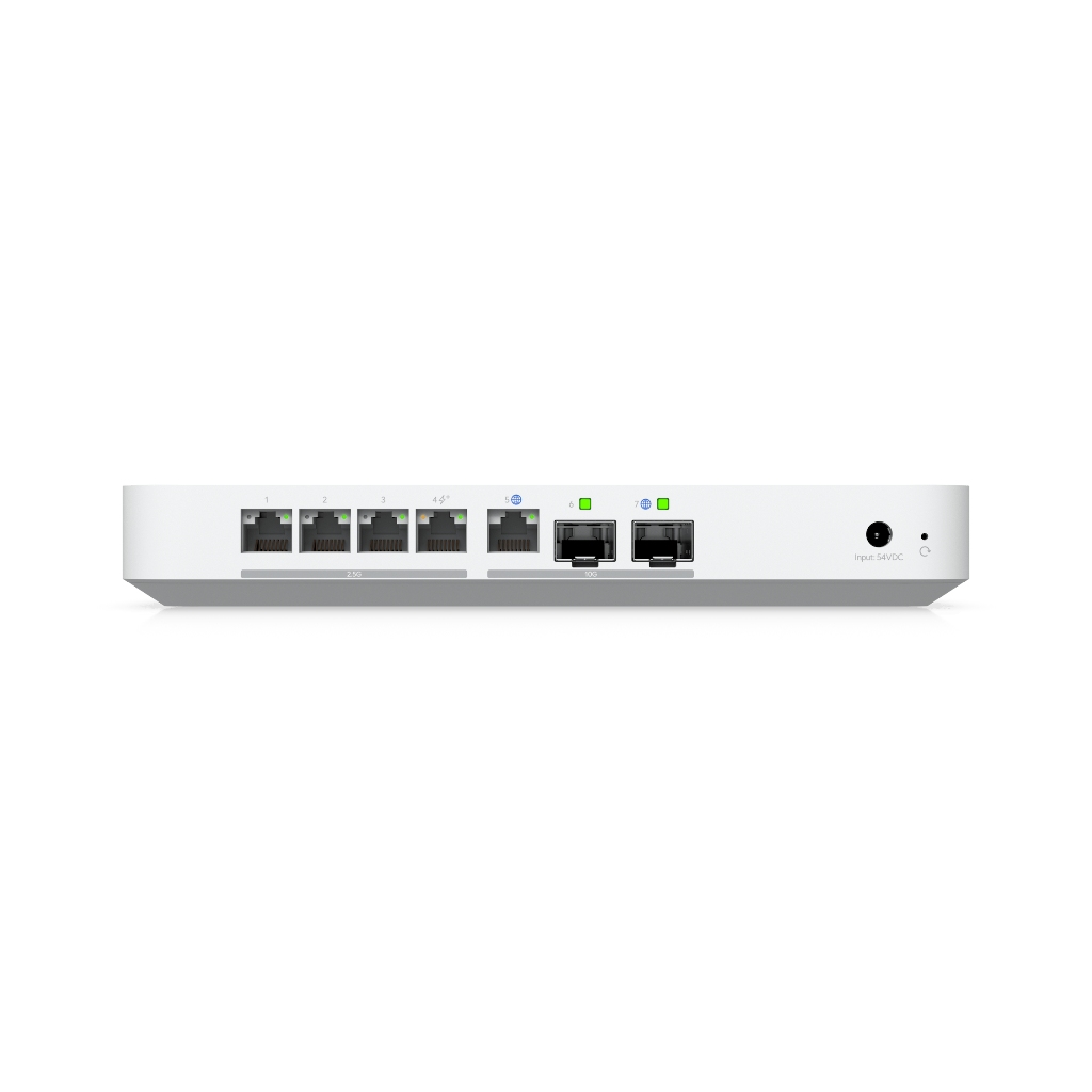 UBNT UXG-Fiber UBNT UniFi Gateway Fiber (UXG-Fiber) | Fiyat ve Özellikler | 10G WAN, 5 Gbps IDS/IPS, 2.5 GbE Gateway ürün görseli 4 - wifidepo