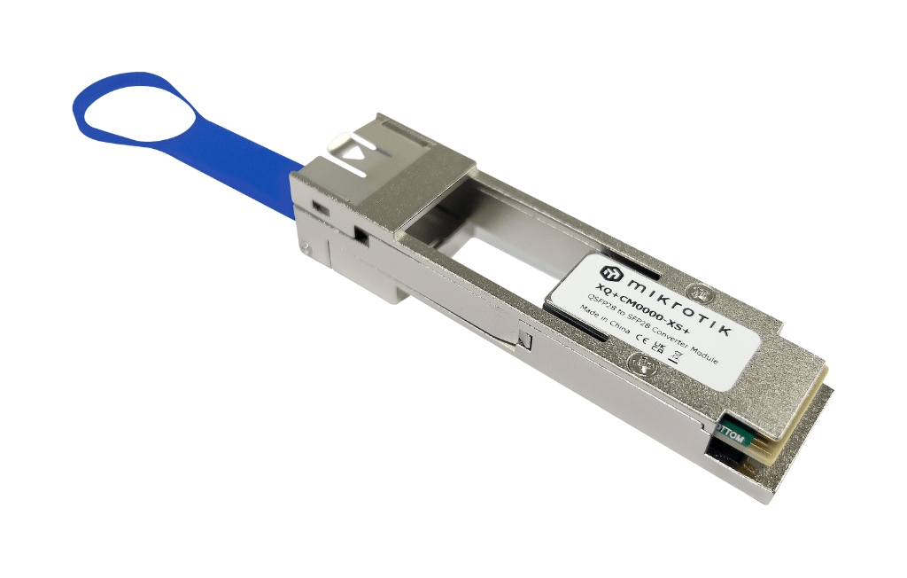 XQ+CM0000-XS+-Mikrotik XQ+CM0000-XS+ 25G QSFP28 to SFP28 Fiber Modül Dönüştürücü